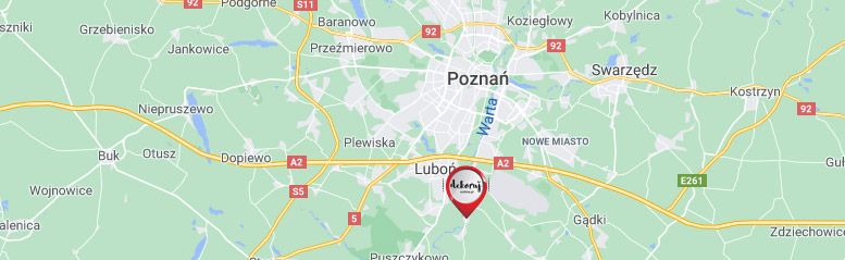mapa poznań/czapury - dekorujonline.pl